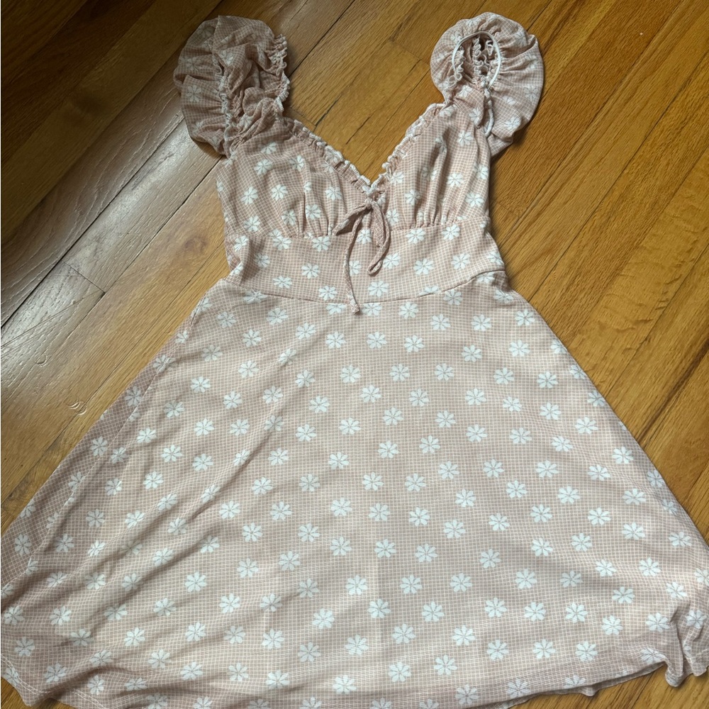 Mini Babydoll Urban Outfitters blush dress